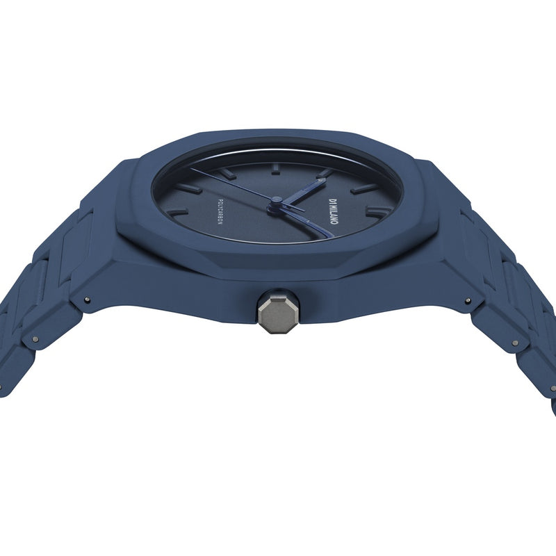 orologio D1 Milano PCBJ21 Polycarbon Colorblock quadrante e cinturino blu laterale