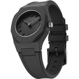 orologio D1 Milano NCRJ02 donna quadrante nero con indici neri e cinturino nero, solo tempo.