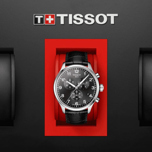Orologio al Quarzo Tissot da Uomo con Cassa in acciaio 316 L Quadrante Nero T1166171605700 dettaglio 3