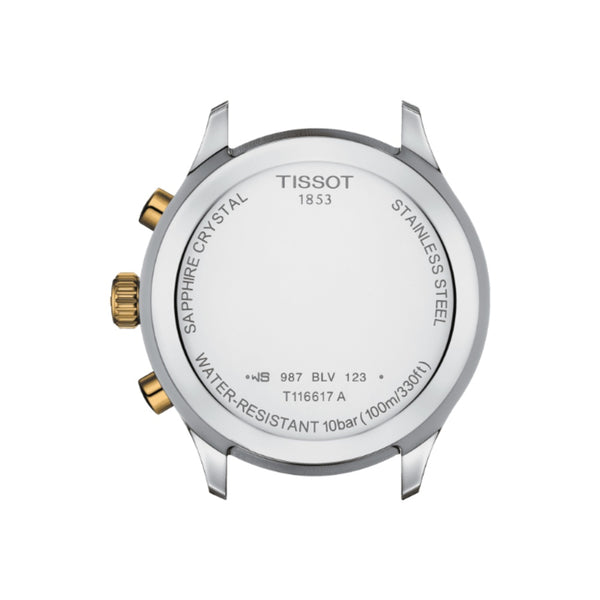 Orologio al Quarzo Tissot da Uomo con Cassa in acciaio 316 L con trattamento Pvd oro Quadrante Verde T1166172209100 dettaglio 2