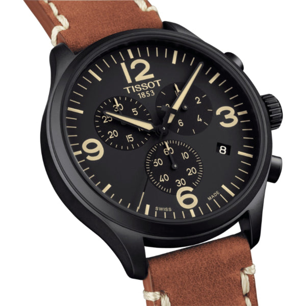 Orologio al Quarzo Tissot da Uomo con Cassa in acciaio 316 L con trattamento PVD nero Quadrante Nero T1166173605700 dettaglio 2