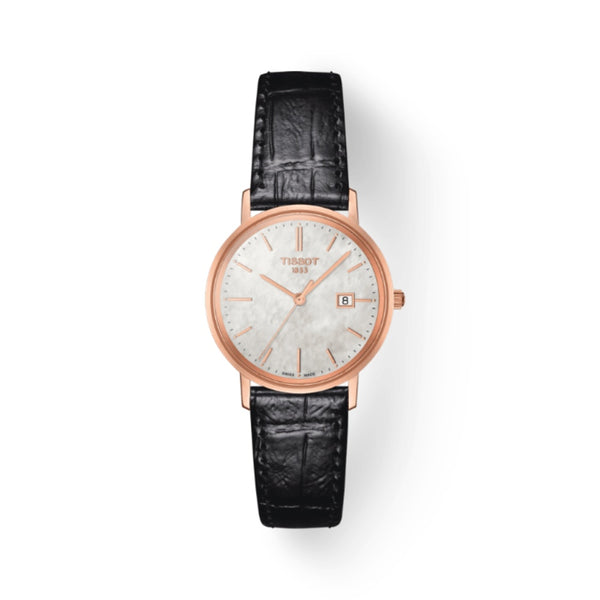 Orologio al Quarzo Tissot da Donna con Cassa in oro rosa 18 carati Quadrante Madreperla Bianca T9222107611100