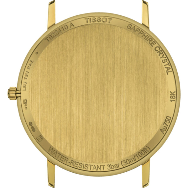 Orologio al Quarzo Tissot da Uomo con Cassa in oro giallo 18 carati Quadrante Champagne T9224101602100 dettaglio 2