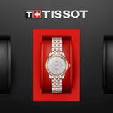 Orologio Automatico Tissot da Donna con Cassa in acciaio 316 L con trattamento Pvd oro rosa Quadrante Argento T0062072203800 dettaglio 3