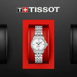 Orologio Automatico Tissot da Donna con Cassa in acciaio 316 L Quadrante Argento T41118316 dettaglio 3