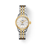 Orologio Automatico Tissot da Donna con Cassa in acciaio 316 L con trattamento Pvd oro Quadrante Argento T41218334