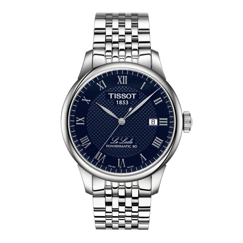 Tissot Le Locle / Orologio Uomo / Quadrante Argentato / Cassa Acciaio Cinturino Pelle Nera Tissot Le Locle / Orologio Uomo / Quadrante Argentato / Cassa Acciaio Cinturino Pelle Nera