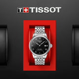 Orologio Automatico Tissot da Uomo con Cassa in acciaio 316 L Quadrante Nero T0064071105300 dettaglio 4