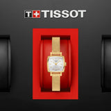 Orologio al Quarzo Tissot da Donna con Cassa in acciaio 316 L con trattamento Pvd oro Quadrante Argento T0581093303100 dettaglio 2