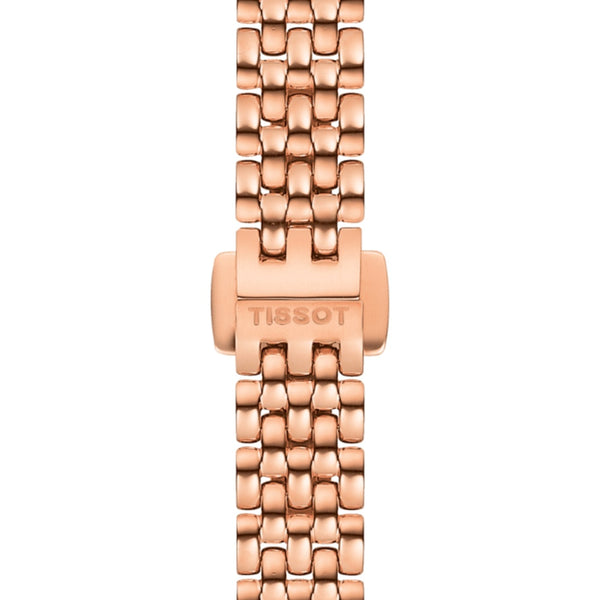 Orologio al Quarzo Tissot da Donna con Cassa in acciaio 316 L con trattamento Pvd oro rosa Quadrante Madreperla Bianca T0580093311100 dettaglio 3