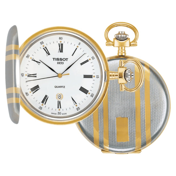 Orologio al Quarzo Tissot da  con Cassa in ottone dorato e palladio Quadrante Bianco T83855313