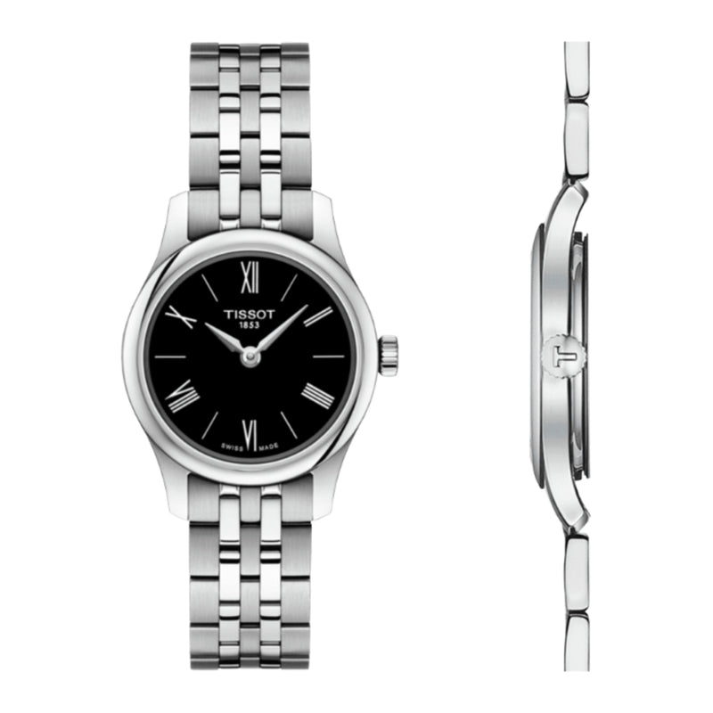 Orologio al Quarzo Tissot da Donna con Cassa in acciaio 316 L Quadrante Nero T0630091105800 dettaglio 6