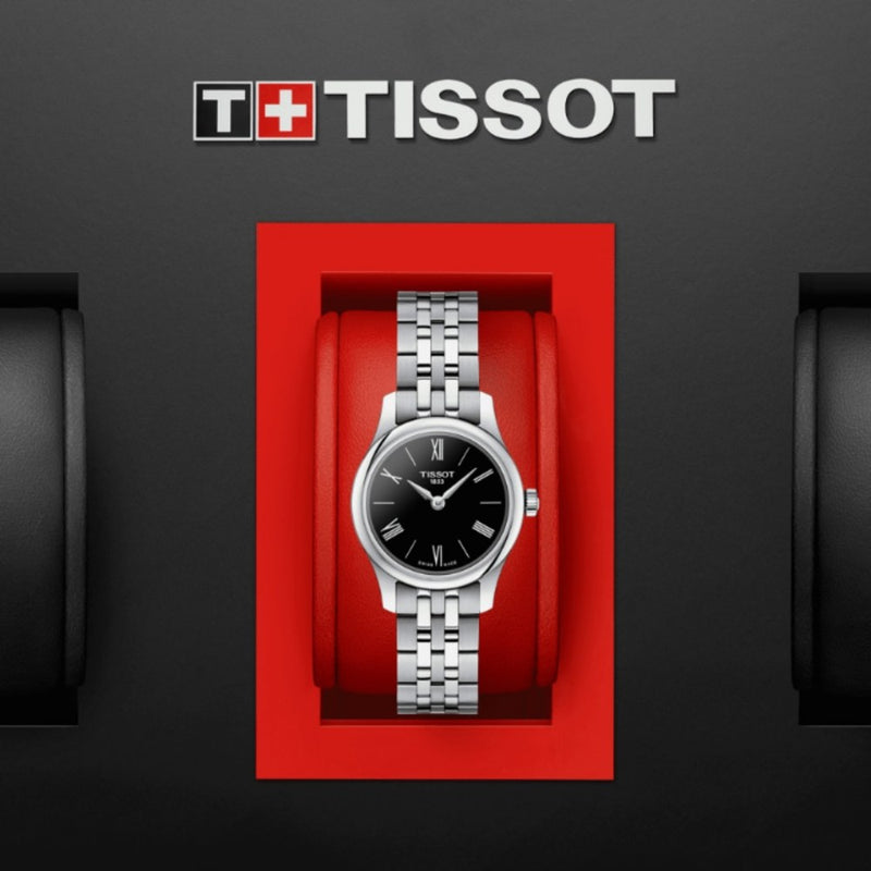 Orologio al Quarzo Tissot da Donna con Cassa in acciaio 316 L Quadrante Nero T0630091105800 dettaglio 7