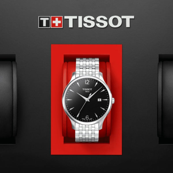 Orologio al Quarzo Tissot da Uomo con Cassa in acciaio 316 L Quadrante Nero T0636101105700 dettaglio 2
