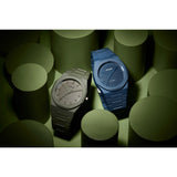 insieme dei due orologi D1 Milano PCBJ21 e PCBJ22 Polycarbon Colorblock verde e blu