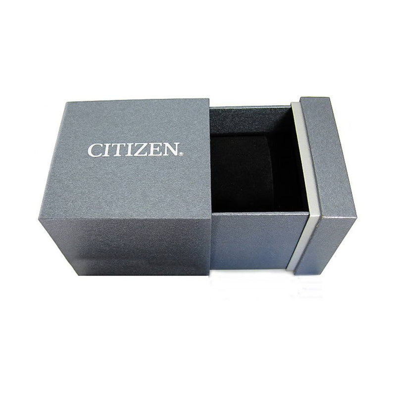 CITIZEN Orologio Radio controllato al Quarzo Uomo con Cassa Rotonda Quadrante Bianco e Cinturino in Acciaio AT8011-55A Confezione