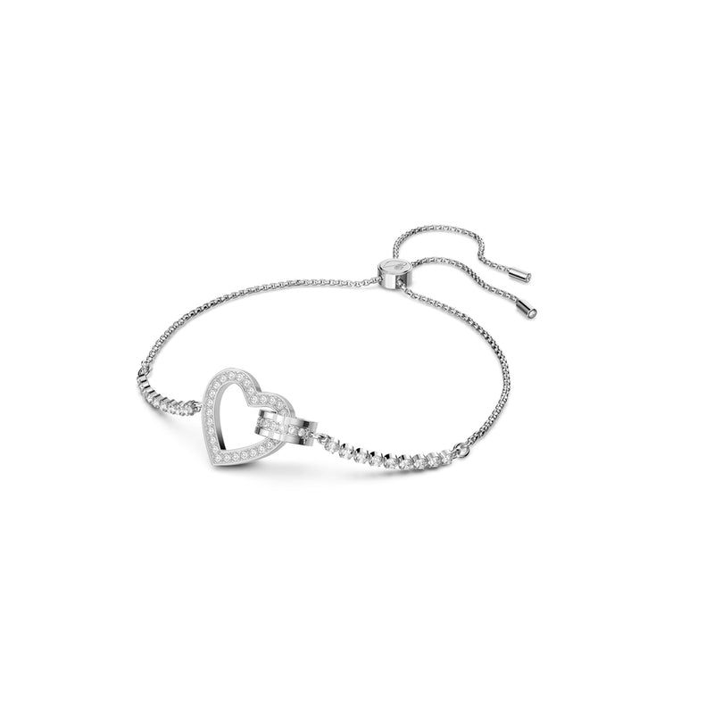 Swarovski Bracciale da donna rodiato con cuore centrale e cristalli 5636447 Variante