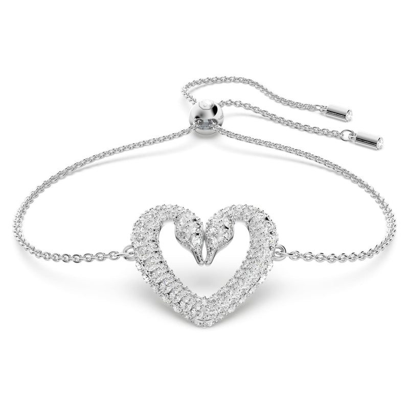 Bracciale rigido regolabile in argento sterling placcato rodio lucido Bracciale rigido regolabile in argento sterling placcato rodio lucido