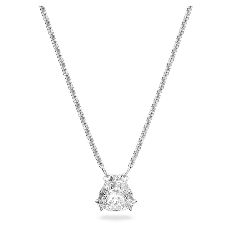 Swarovski collana con pendente cristallo trilliant bianco 5628352