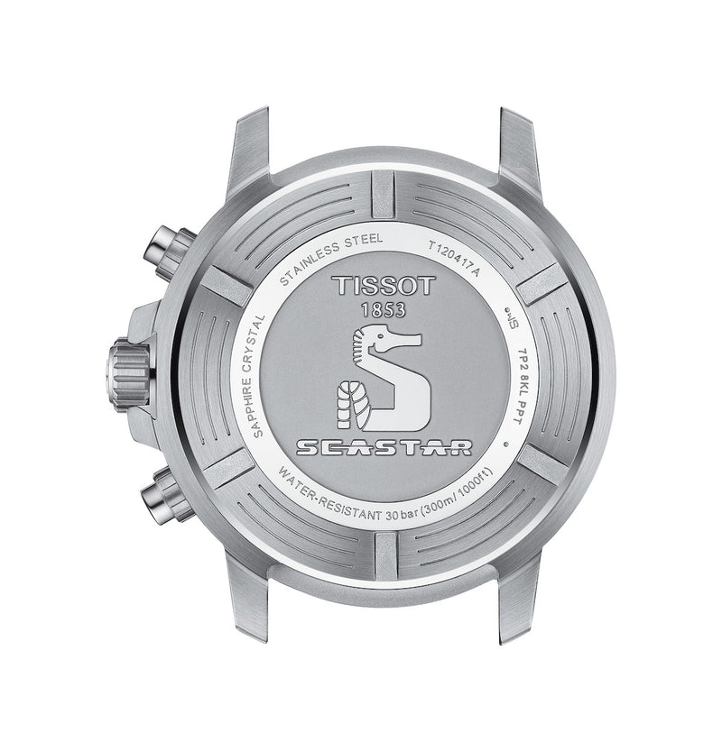 Orologio Tissot Seastar 1000 Cronografo Quarzo Quadrante Grigio Cinturino Tessuto Grigio T1204171708101 Variante