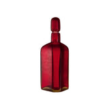 VENINI Bottiglia Incisa Rossa in Vetro Soffiato di Murano 722.25