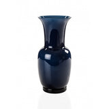 VENINI Vaso Opalino Medio Blu Mare in Vetro Soffiato di Murano 706.22
