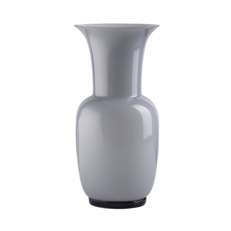 VENINI Vaso Opalino Grande Viola Interno Bianco in Vetro Soffiato di Murano 706.24