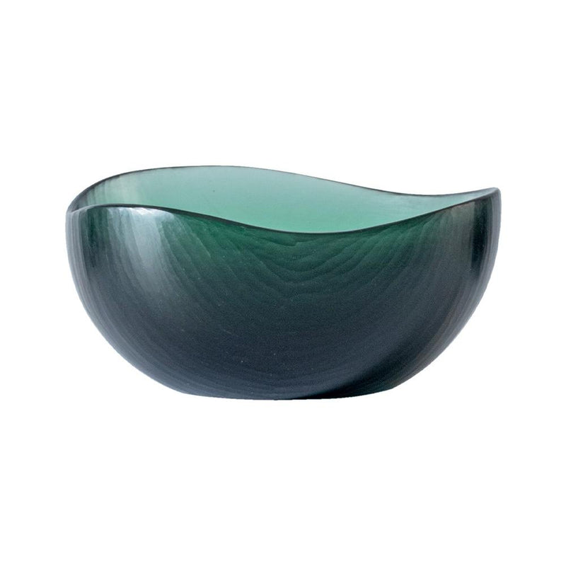 vaso venini battuti edizione numerata color verde rio in vetro soffiato di Murano 516.07