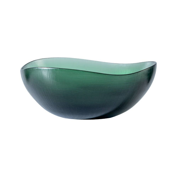 vaso venini battuti edizione numerata color verde rio in vetro soffiato di Murano 516.15