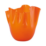 VENINI fazzoletto piccolo color arancio in vetro soffiato di Murano 700.04