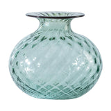 vaso venini balloton color verde rio in vetro soffiato di Murano 100.36