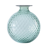 vaso venini balloton grande H 24,5 cm color verde rio in vetro soffiato di Murano 100.29