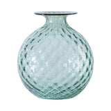 vaso venini balloton medio color verde rio in vetro soffiato di Murano 100.16