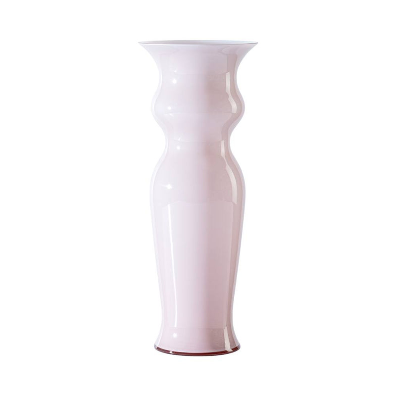 vaso venini odalische grande color rosa cipria in vetro soffiato di Murano 706.81