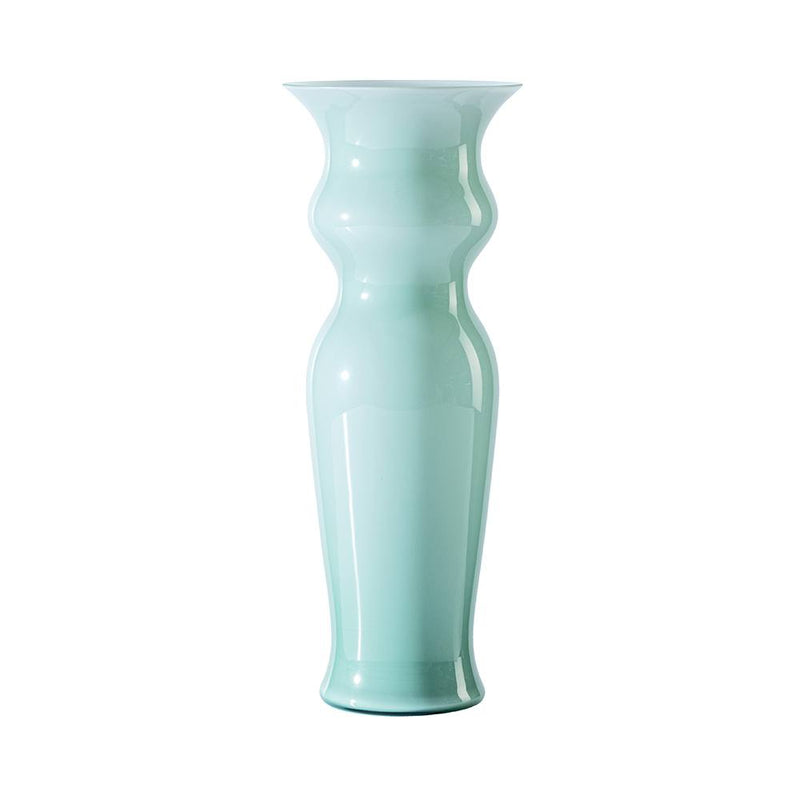 vaso venini odalische grande color verde rio in vetro soffiato di Murano 706.81