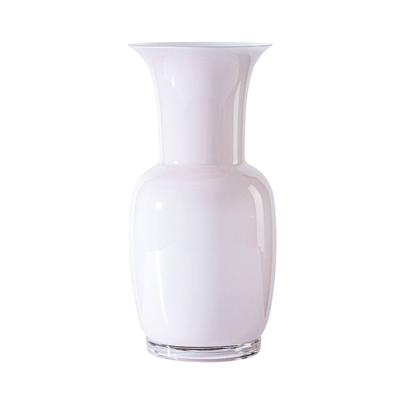 vaso venini opalino piccolo color rosa cipria in vetro soffiato di Murano 706.38