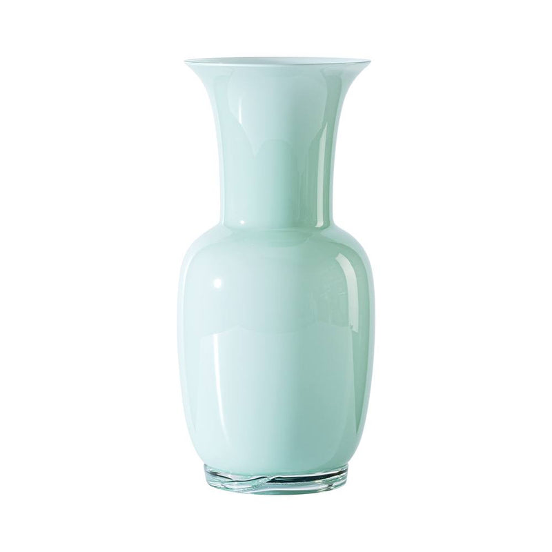 vaso venini opalino grande color verde rio in vetro soffiato di Murano 706.24