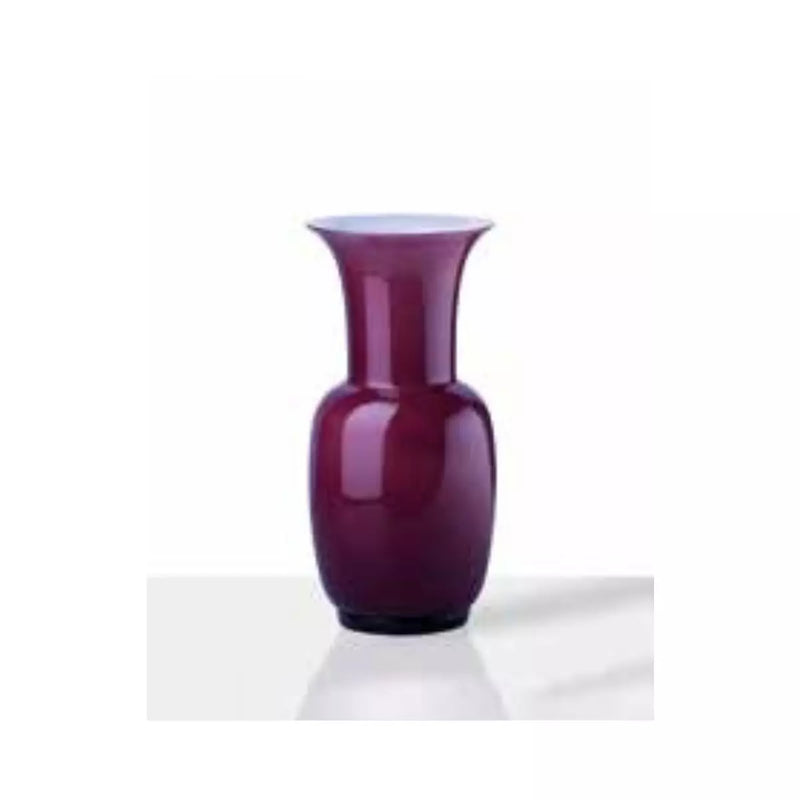 Vaso Venini Opalino Viola Interno Lattimo Piccolo in Vetro Soffiato di Murano 706.38