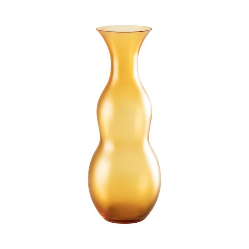 VENINI Vaso Pigmenti Satin Giallo in Vetro Soffiato di Murano 516.85