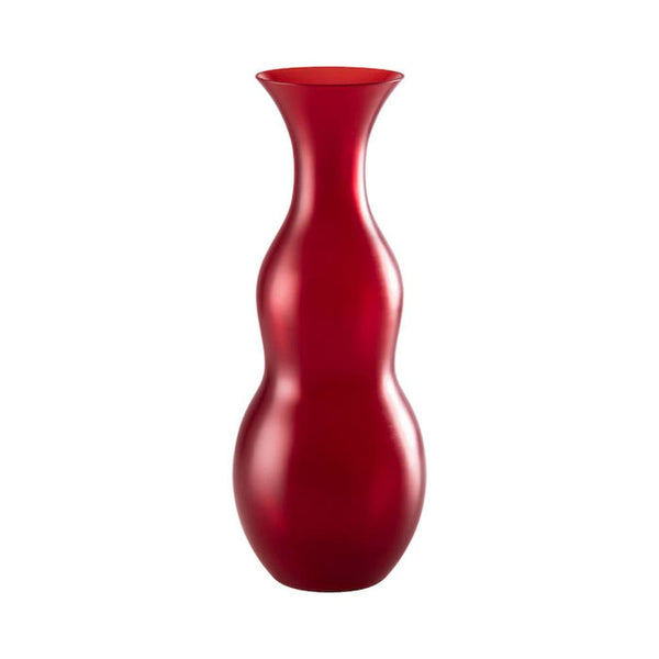 VENINI Vaso Pigmenti Satin Rosso in Vetro Soffiato di Murano 516.85