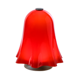 VENINI Lampada da Tavolo Fantasmino Rosso in Vetro Soffiato di Murano 847.60