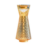 VENINI Lampada da Tavolo Tiara Giallo Ambra in Vetro Soffiato di Murano 840.16