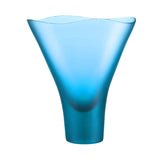 vaso venini battuti edizione numerata color acquamare in vetro soffiato di Murano 516.13