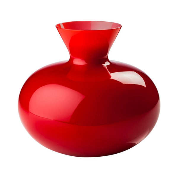 VENINI Vaso Idria Rosso in Vetro Soffiato di Murano 706.41