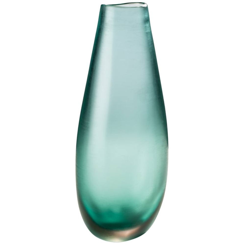 VENINI Vaso Incisi Color Verde Giada in Vetro Soffiato di Murano 722.04