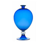 Vaso VENINI Veronese blu zaffiro in vetro soffiato di Murano 600.01