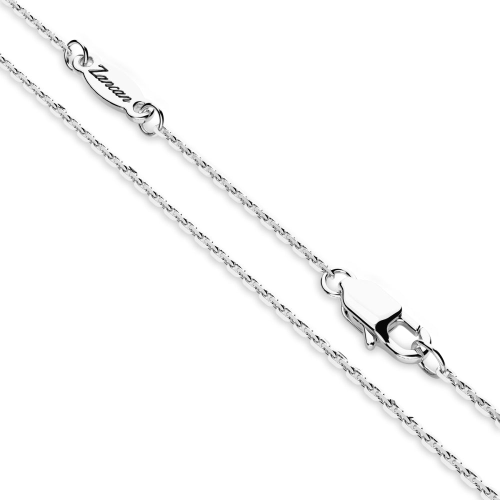 Tuscany Silver Collana Unisex In Argento Sterling 925 Riciclato Con Pendente Ancora - 46 Cm, Regalo