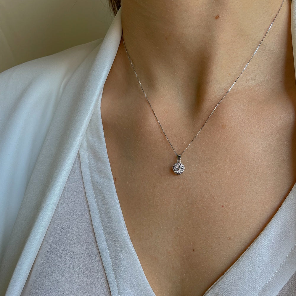 Collana punto luce oro bianco prezzo hotsell