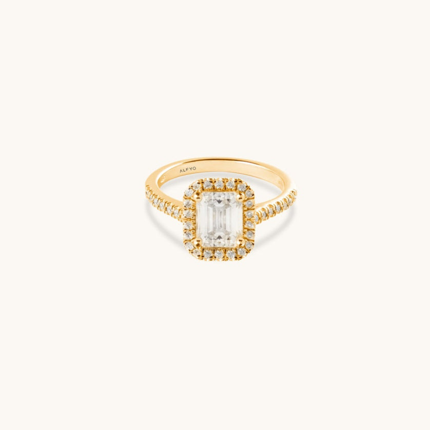 Anillo Adelyn 14k Moissanita 1.0ct Con Certificado GRA - Foto 2