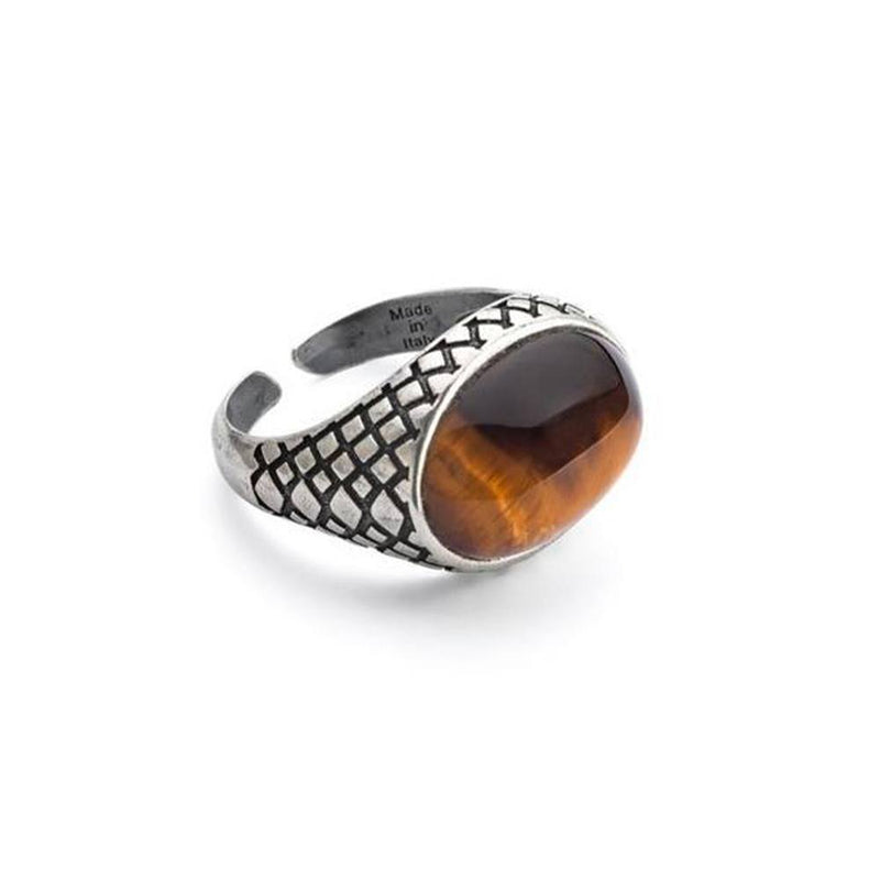 Anello da Uomo Misura 22 ARGENTO 925 Indiano A squame di serpente Punzonato Per Anello da Uomo Misura 22 ARGENTO 925 Indiano A squame di serpente Punzonato Per